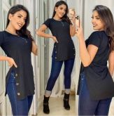 VEST LEGGING RIBANA CANELADA COM BOTÃO